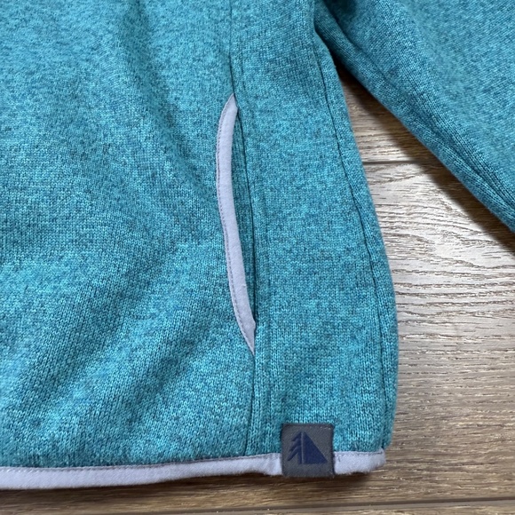 L.L. Bean Women's PETITE Sweater Fleece Pullover Evening Blue Sz SP, warm - Picture 6 of 14
